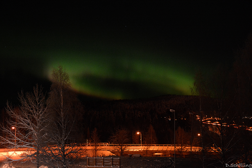 Norrsken över Sollefteå