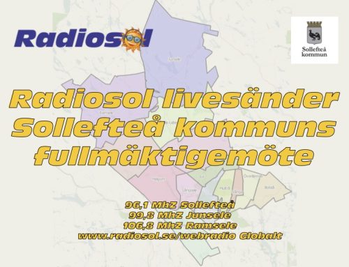 Måndagen 25/4 kl. 13.00 livesänder vi Sollefteå kommuns fullmäktigemöte