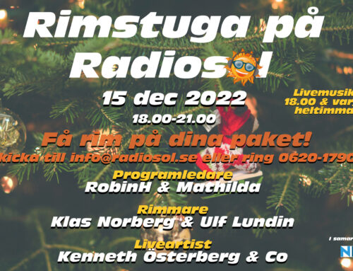 Rimstuga i Radiosol med Klas Norberg, Ulf Lundin & Kenneth Österberg mfl!