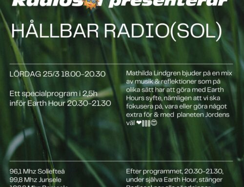 Program inför Earth Hour 25/3 18.00-20.30