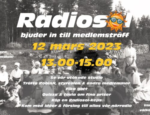 Välkomna på medlemsträff 12 mars kl 13.00!